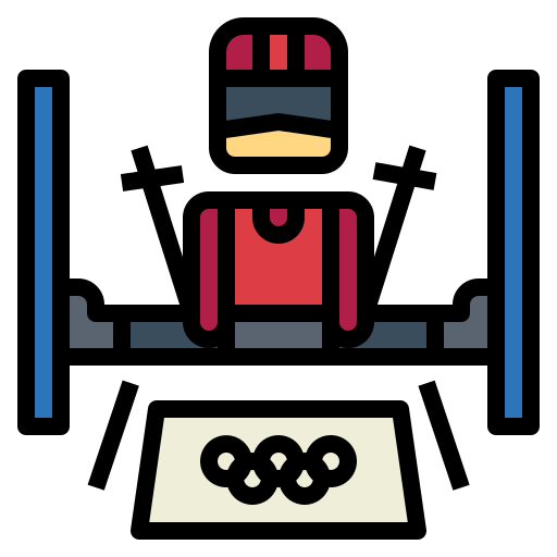 Skiing free icon