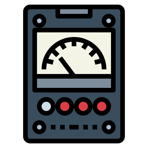 voltmeter Vector illustration on a transparent background. Premium