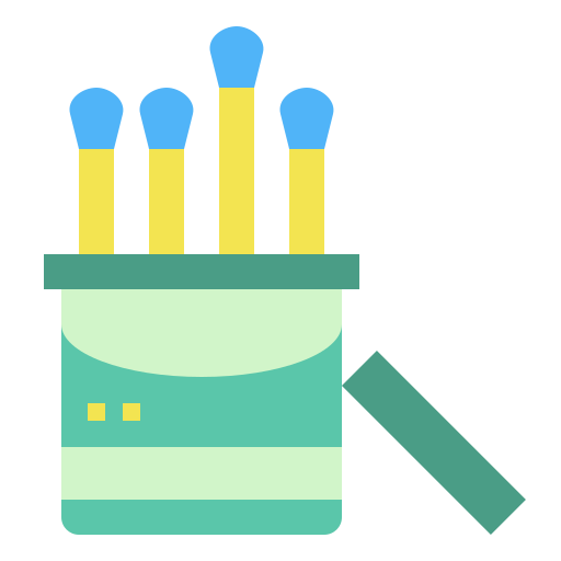 bastoncillos de algodón icono gratis