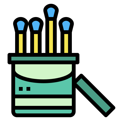 bastoncillos de algodón icono gratis