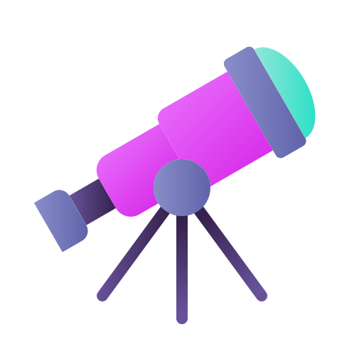 telescopio icono gratis