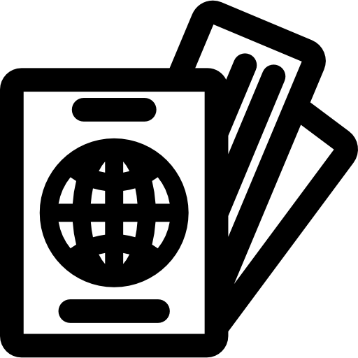 pasaporte icono gratis