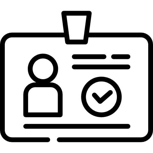 tarjeta de identificación icono gratis