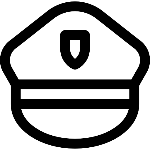 sombrero de policia icono gratis