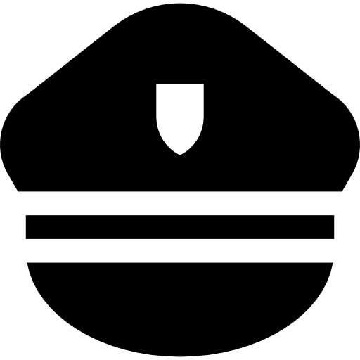 sombrero de policia icono gratis