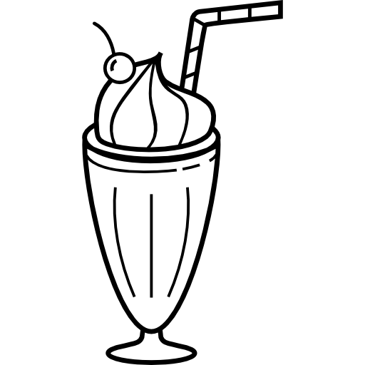 Milkshake Coloring Page - Desenho Para Colorir Milk Shake - Free  Transparent PNG Clipart Images Download