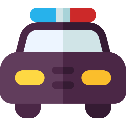 coche de policía icono gratis