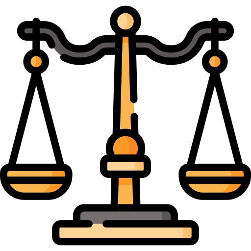 Justice scale free icon