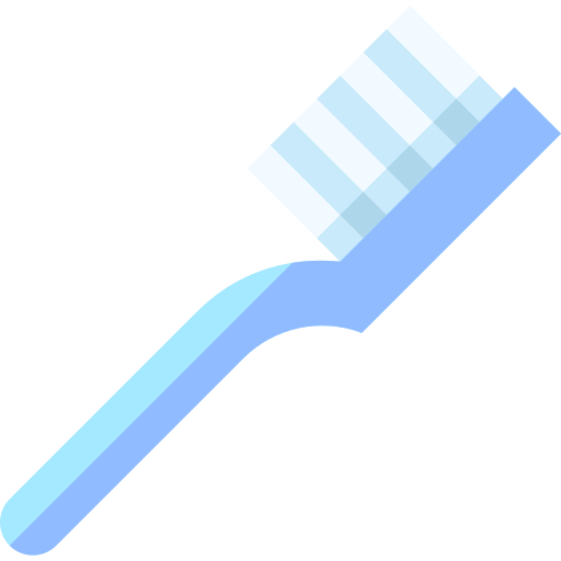 Toothbrush Basic Straight Flat icon