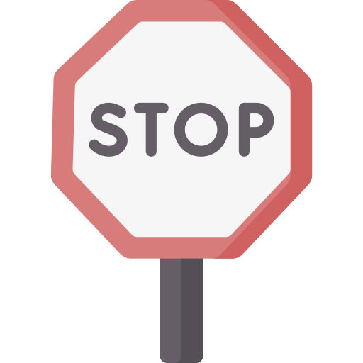 Stop Special Flat icon