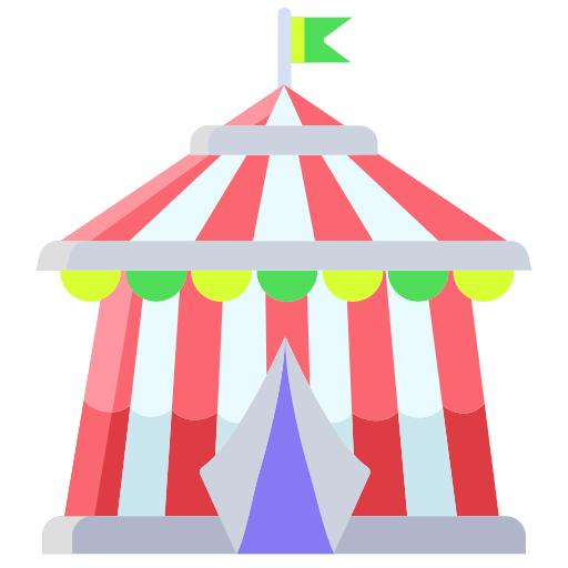 Circus Tent Icongeek26 Flat Icon