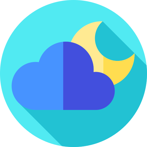 bewölkte nacht kostenlos Icon bewölkte nacht kostenlos Icon