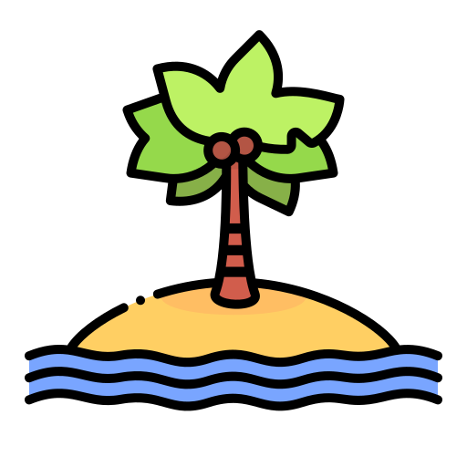 Beach Generic Outline Color icon