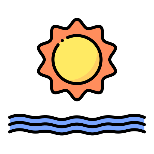 puesta de sol icono gratis