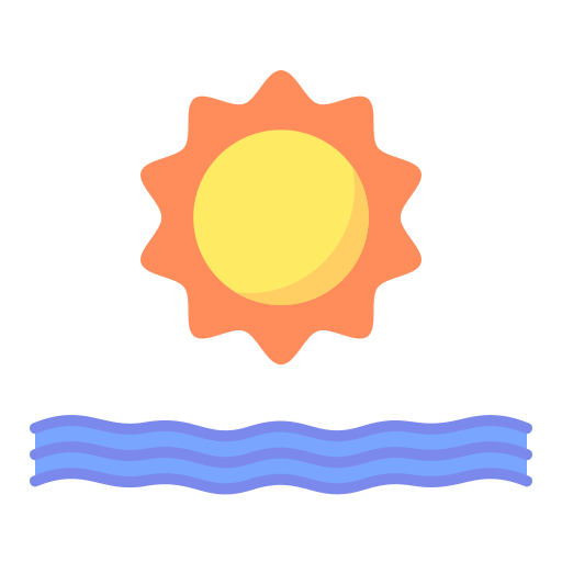 puesta de sol icono gratis