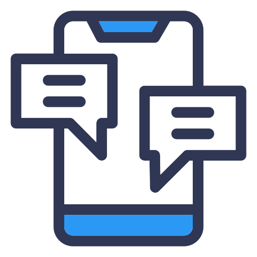 Chat Generic Blue icon