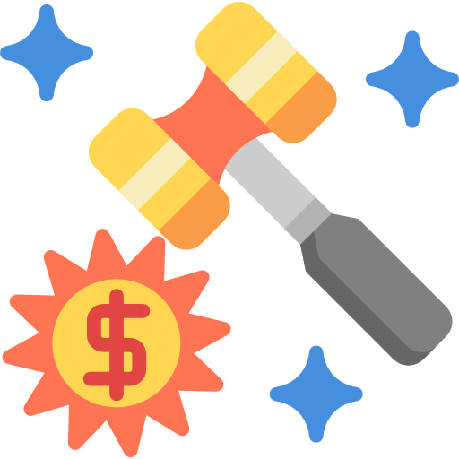 subasta icono gratis
