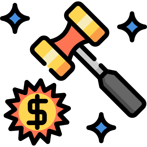 subasta icono gratis