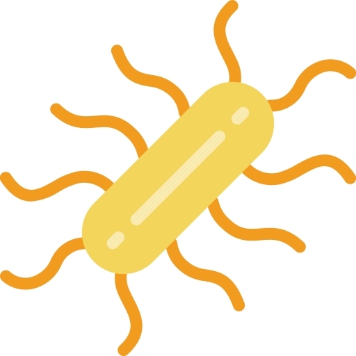 Bacteria Basic Miscellany Flat icon