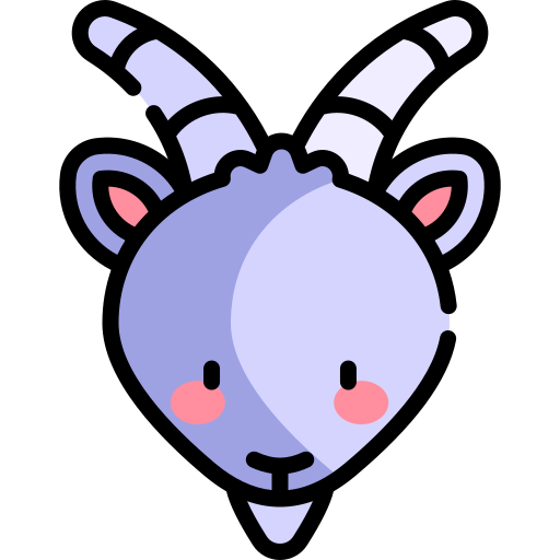 Capricorn Kawaii Lineal color icon