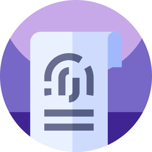 huella dactilar icono gratis