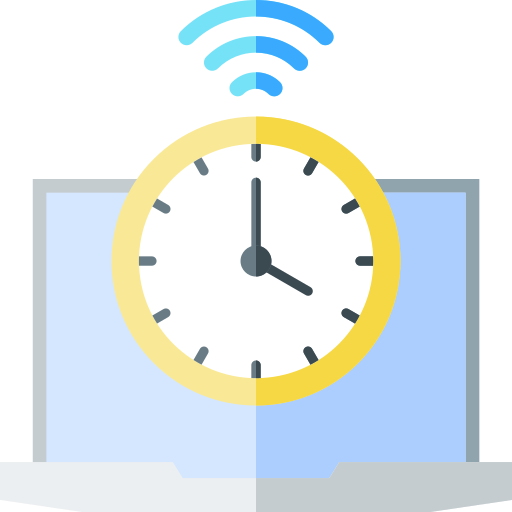 gestión del tiempo icono gratis