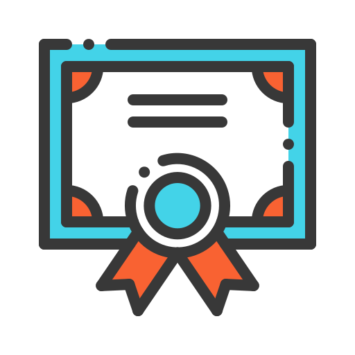 certificación icono gratis