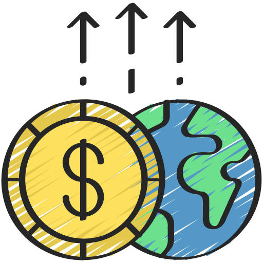 Économie mondiale Icône gratuit Économie mondiale Icône gratuit