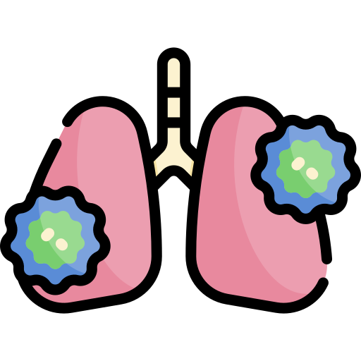 Lung cancer free icon Lung cancer free icon