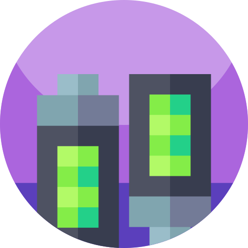 Batteries free icon