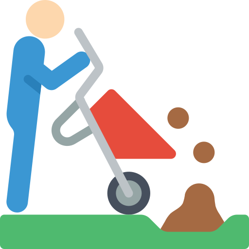 Wheelbarrow free icon Wheelbarrow free icon