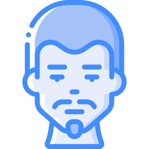 Man Basic Miscellany Blue icon