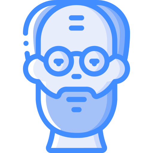 Man Basic Miscellany Blue icon