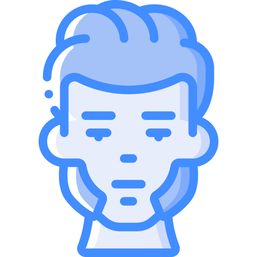 Man Basic Miscellany Blue icon