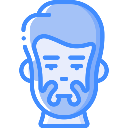 Man Basic Miscellany Blue icon