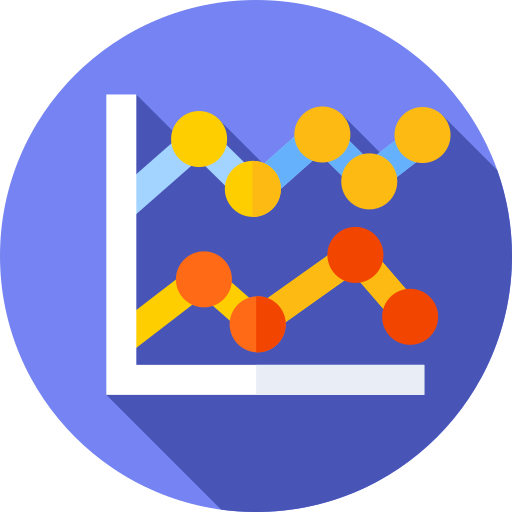 Statistics Flat Circular Flat icon