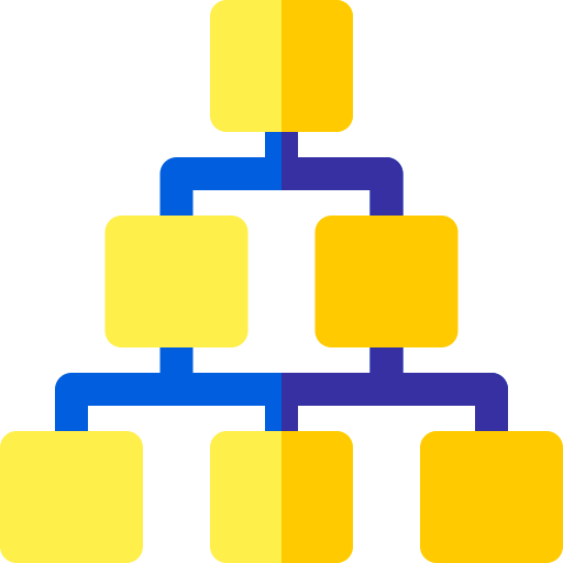 estructura de la jerarquía icono gratis