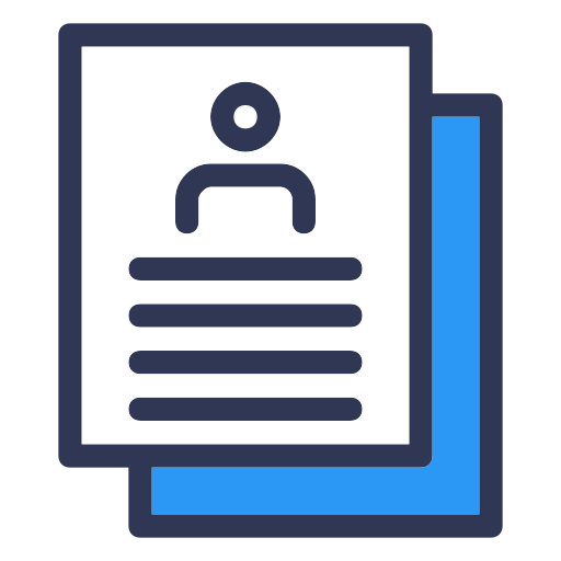 Resume Generic Blue icon