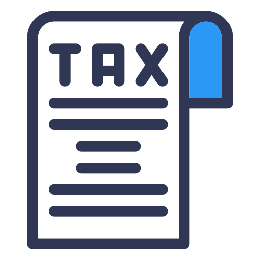 Tax Generic Blue icon