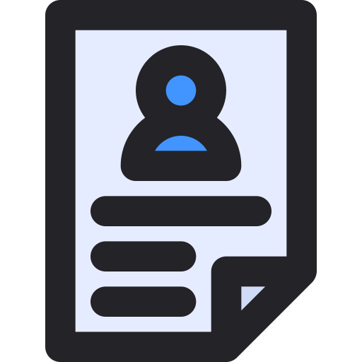 Resume Generic Outline Color icon