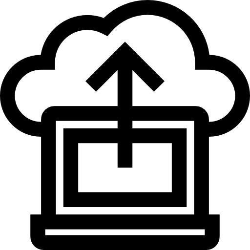 Cloud computing Basic Straight Lineal icon