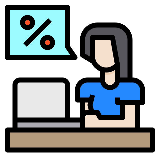 remise Icône gratuit