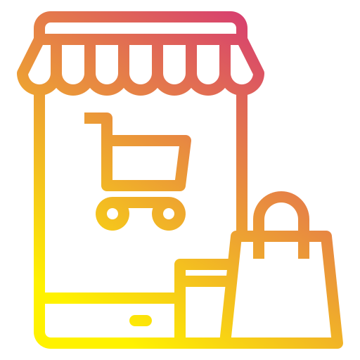 compras móviles icono gratis