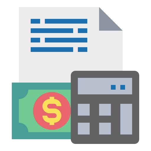 Calculator Payungkead Flat icon