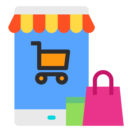 Mobile shopping - Free commerce and shopping icons