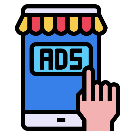 publicidad digital icono gratis