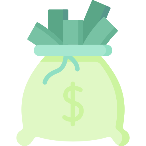 sac d'argent Icône gratuit