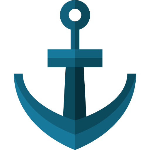 Anchor Basic Straight Flat icon