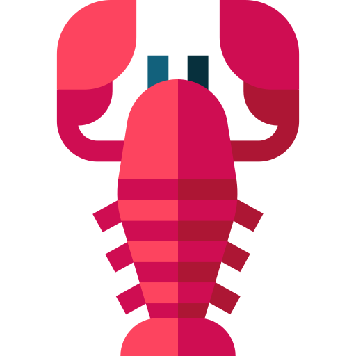 Lobster Basic Straight Flat icon