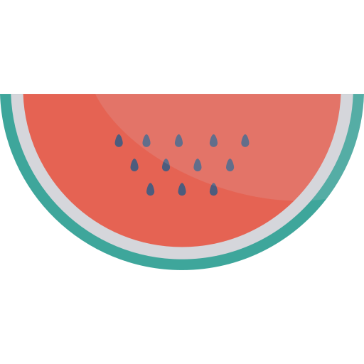 Watermelon Dinosoft Flat icon